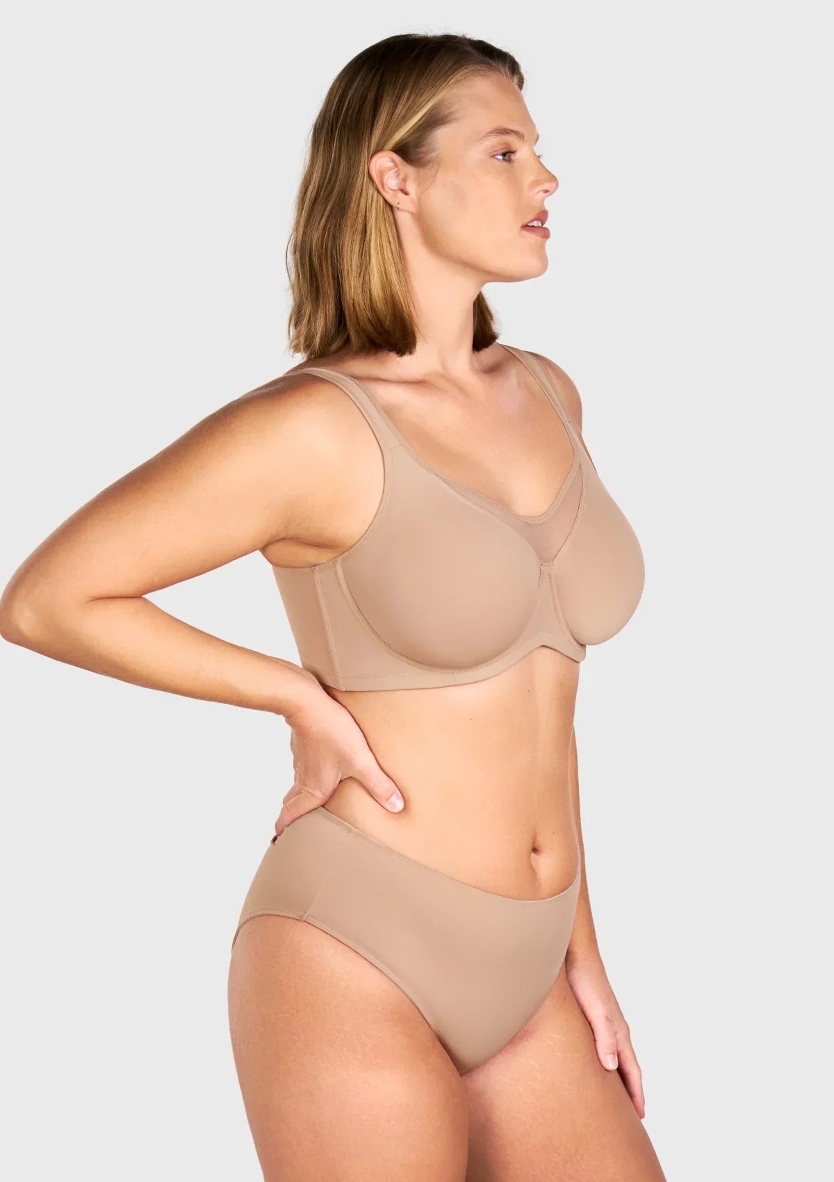 Cooling Underwire Minimizer Bra