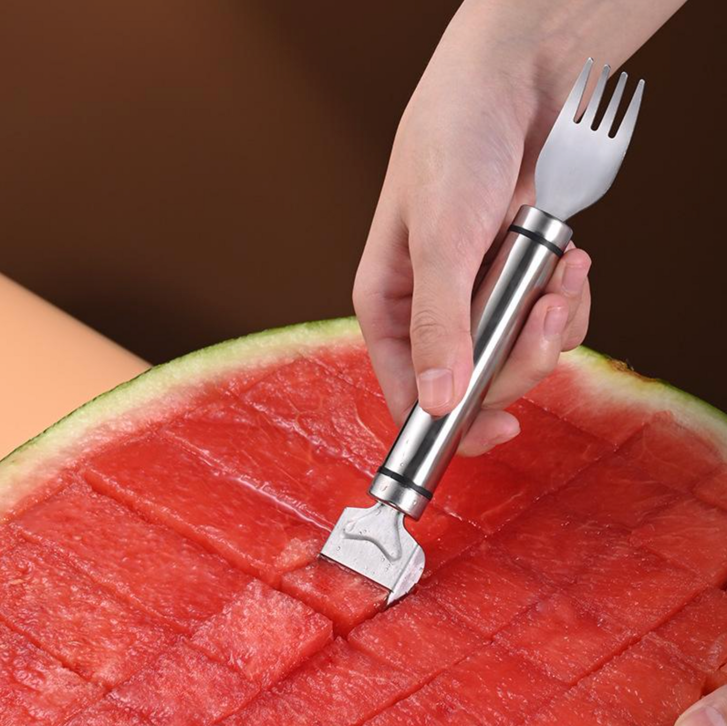 2-in-1 Stainless Steel Fruit Cutter (2 Pack)