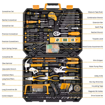 DEKO Master Pro Tool Set – 228Pcs Premium Repair Kit