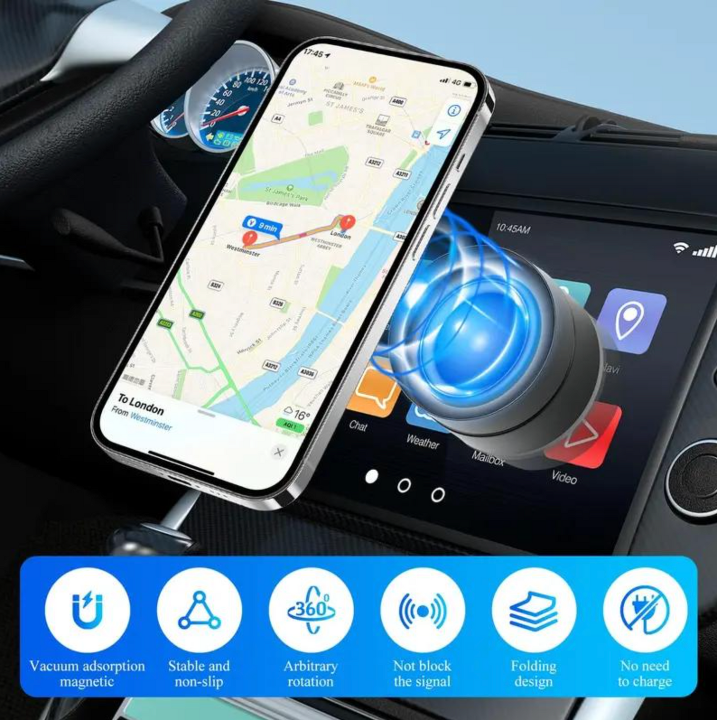 Vacuum Sealed Portable Phone Mount