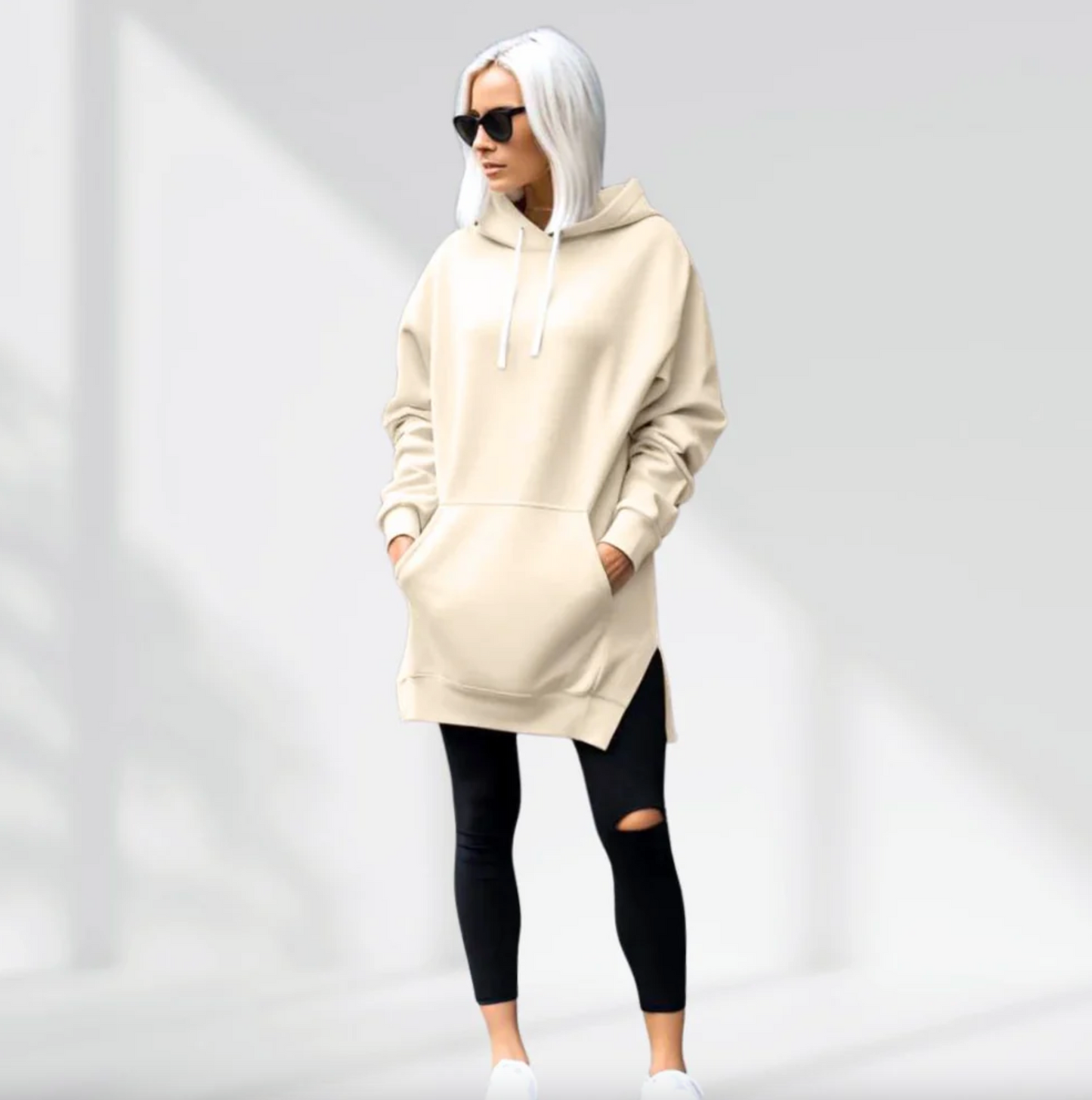 PinkSugar Oversized Hoodie Dress