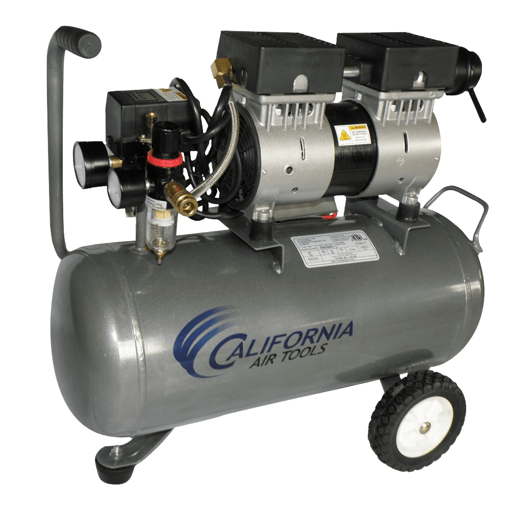 California Air Tools CAT-6310 Ultra Quiet and Oil-Free 1.0 Hp 6.3-Gallon Steel Tank Air Compressor