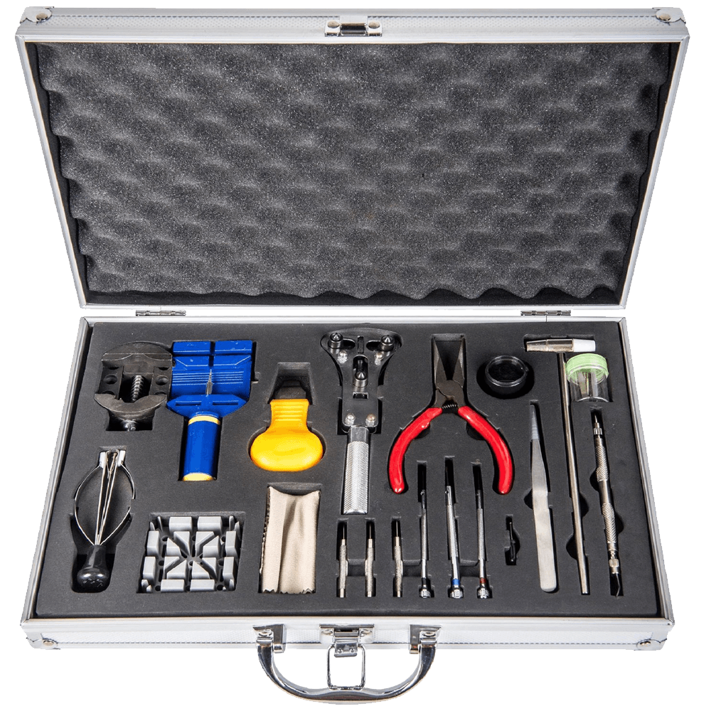 LGI Premium Watch Repair Kit with Reusable Aluminum Box