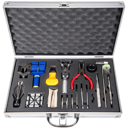 LGI Premium Watch Repair Kit with Reusable Aluminum Box