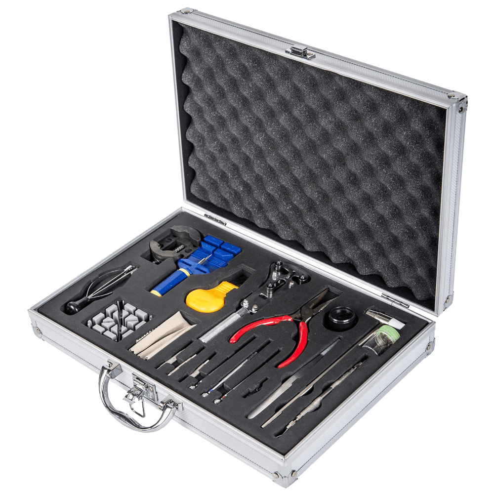 LGI Premium Watch Repair Kit with Reusable Aluminum Box