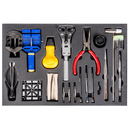 LGI Premium Watch Repair Kit with Reusable Aluminum Box