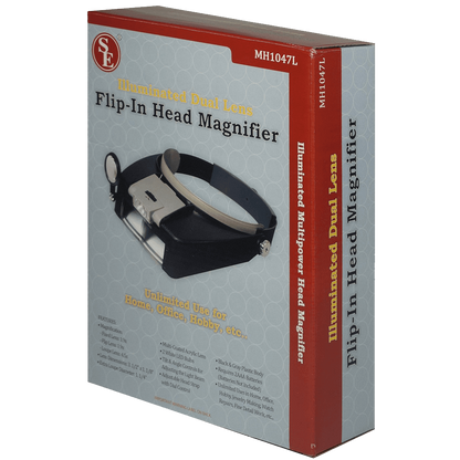 SE MH1047L Illuminated Multipower LED Binohead Magnifier